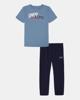 Conjunto de camiseta de manga corta y pantalones de chándal Tech para niños pequeños