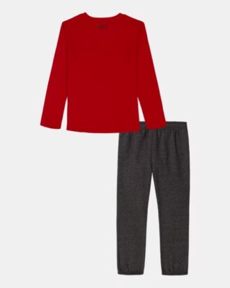 Conjunto de camiseta de manga larga y pantalones de chándal para niño pequeño con logotipo multideporte