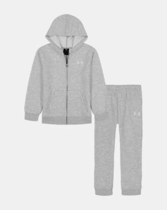 Conjunto de sudadera con capucha y cremallera para niño con logotipo de la marca
